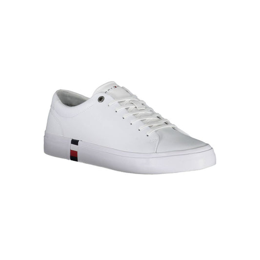 Tommy Hilfiger White Polyester Sneaker $255.00 Tommy Hilfiger Luzworld