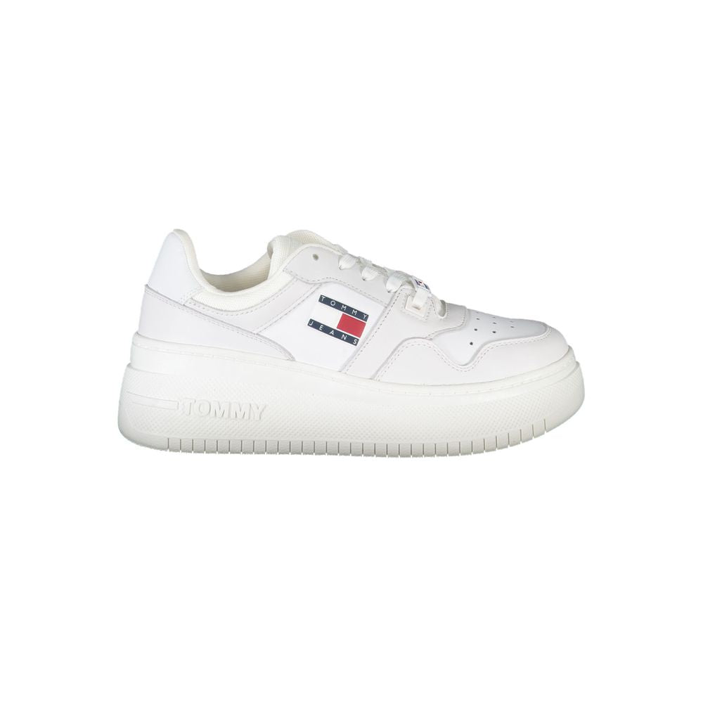Tommy Hilfiger White Polyester Sneaker $255.00 Tommy Hilfiger Luzworld