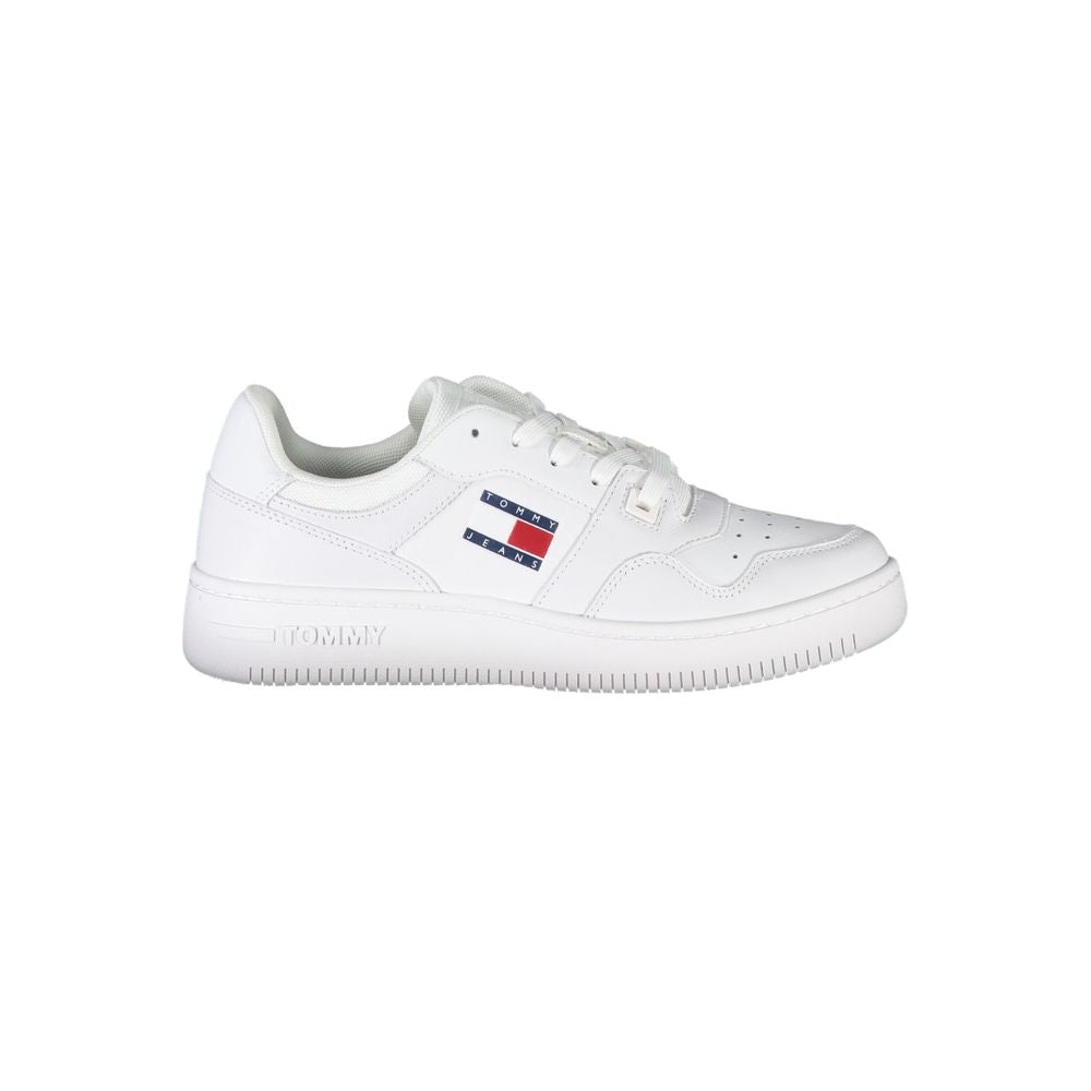 Tommy Hilfiger White Polyester Sneaker $238.00 Tommy Hilfiger Luzworld