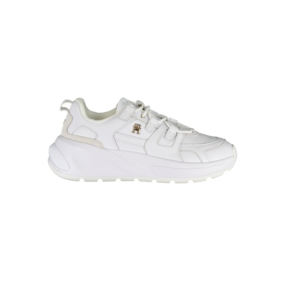Tommy Hilfiger White Polyester Sneaker $319.00 Tommy Hilfiger Luzworld