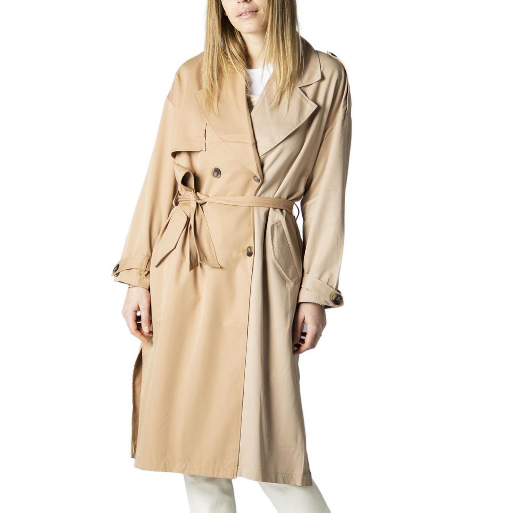 Only Beige Polyester Coat $175.00 Only Luzworld