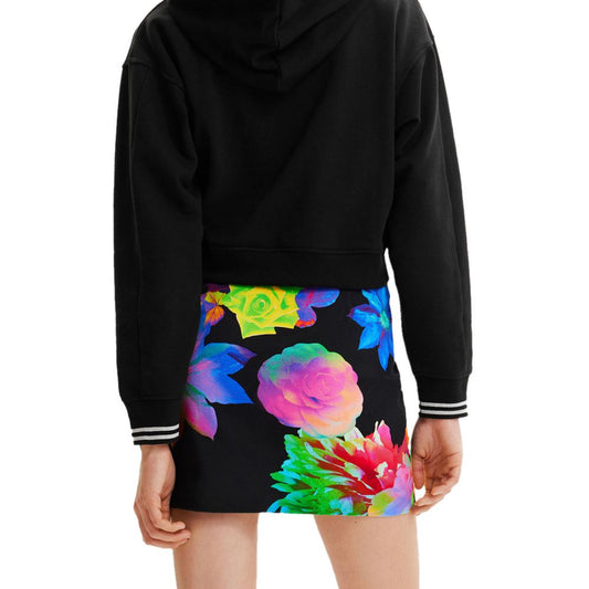 Desigual Black Cotton Skirt $180.00 Desigual Luzworld