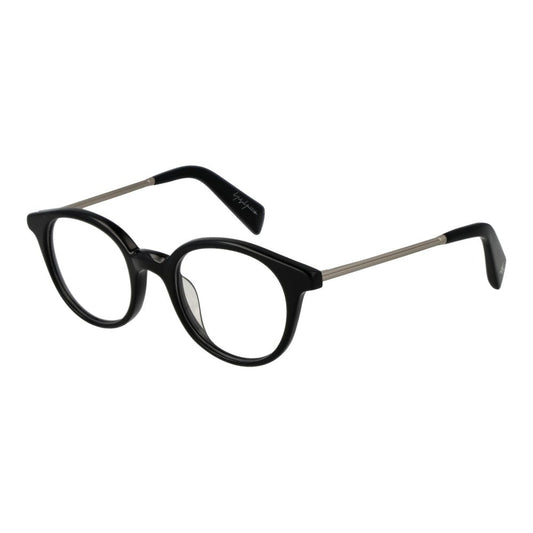 Yohji Yamamoto Black Unisex Glasses Frame $730.00 Yohji Yamamoto Luzworld