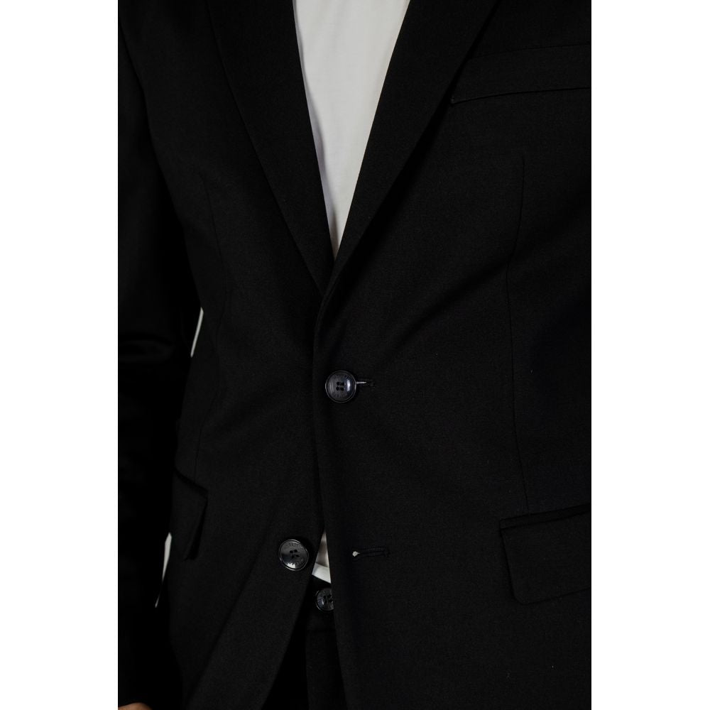 Antony Morato Black Polyester Blazer $286.00 Antony Morato Luzworld
