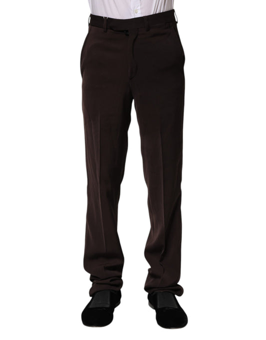 BENCIVENGA Dark Brown Mid Waist Dress Formal Pants $235.00 BENCIVENGA Luzworld