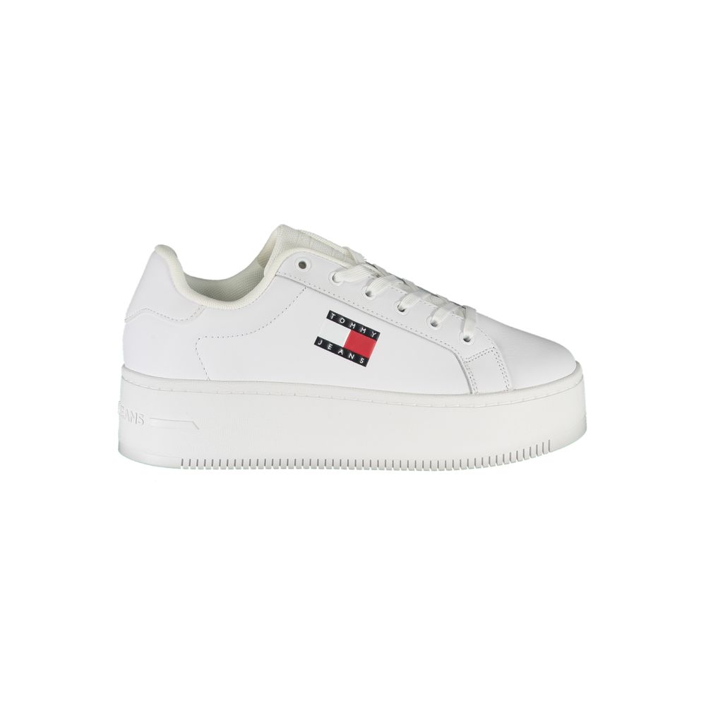 Tommy Hilfiger White Polyester Sneaker $243.00 Tommy Hilfiger Luzworld