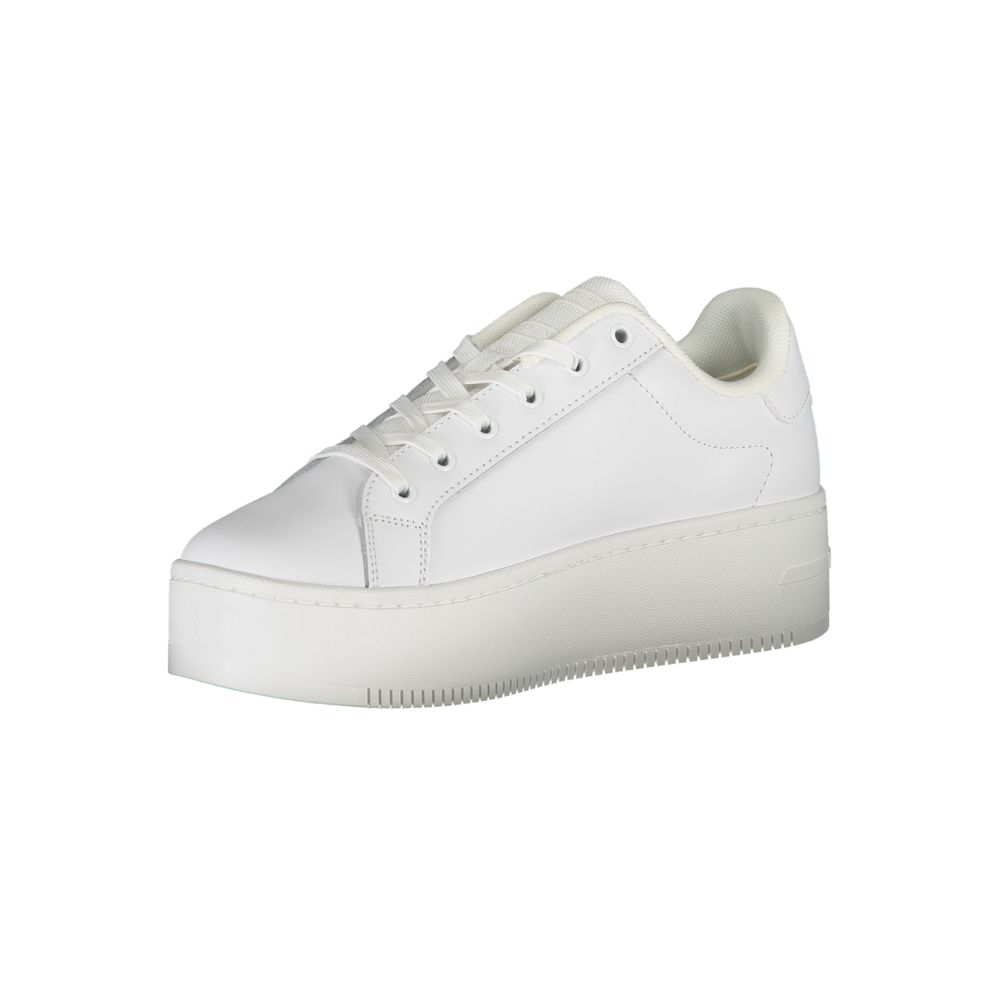Tommy Hilfiger White Polyester Sneaker $243.00 Tommy Hilfiger Luzworld