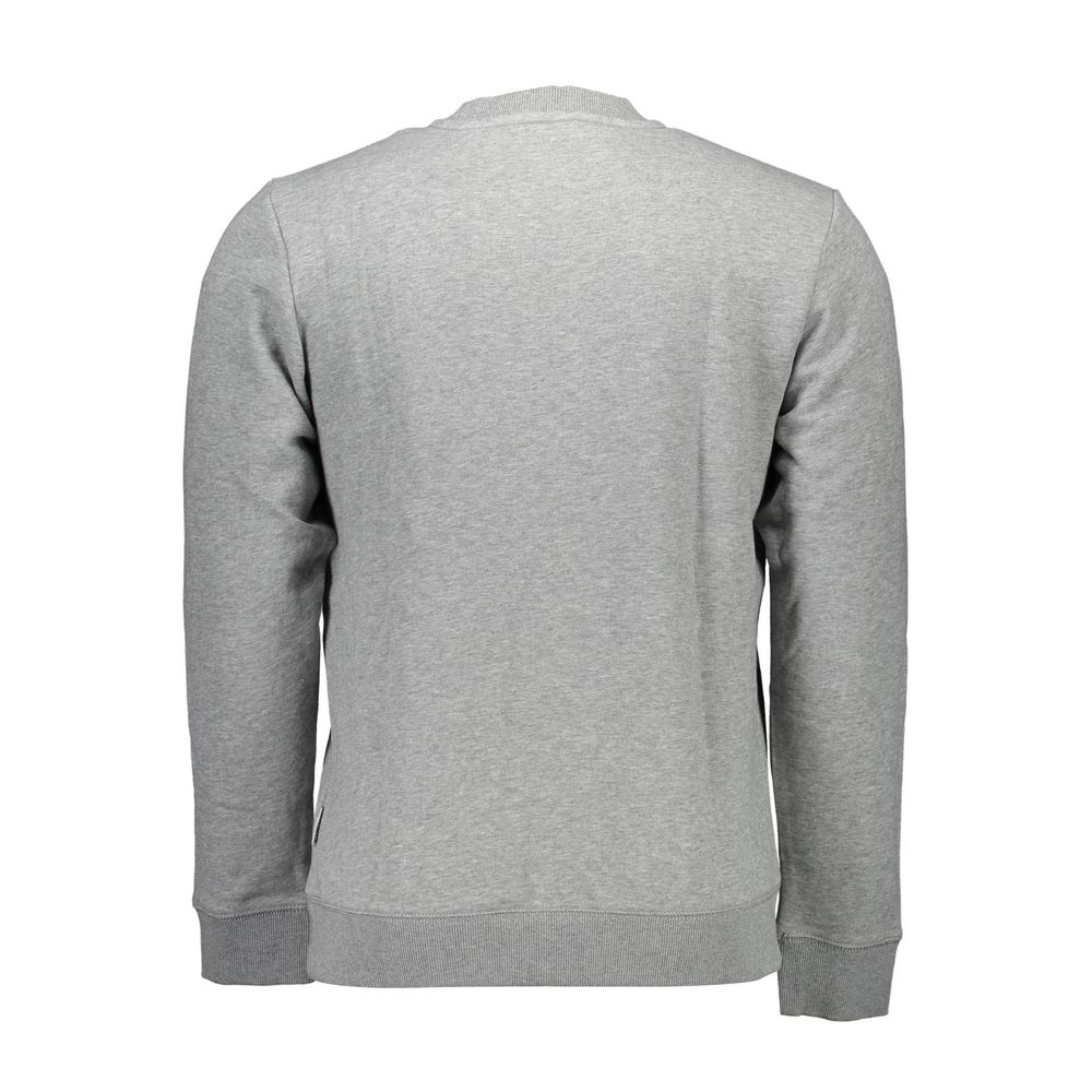 Napapijri Gray Cotton Men Sweater $198.00 Napapijri Luzworld