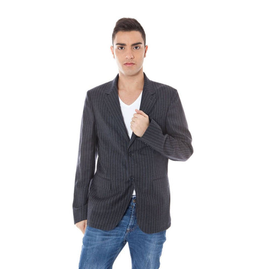 Calvin Klein Gray Wool Men Jacket $769.00 Calvin Klein Luzworld