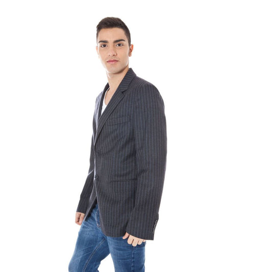 Calvin Klein Gray Wool Men Jacket $769.00 Calvin Klein Luzworld