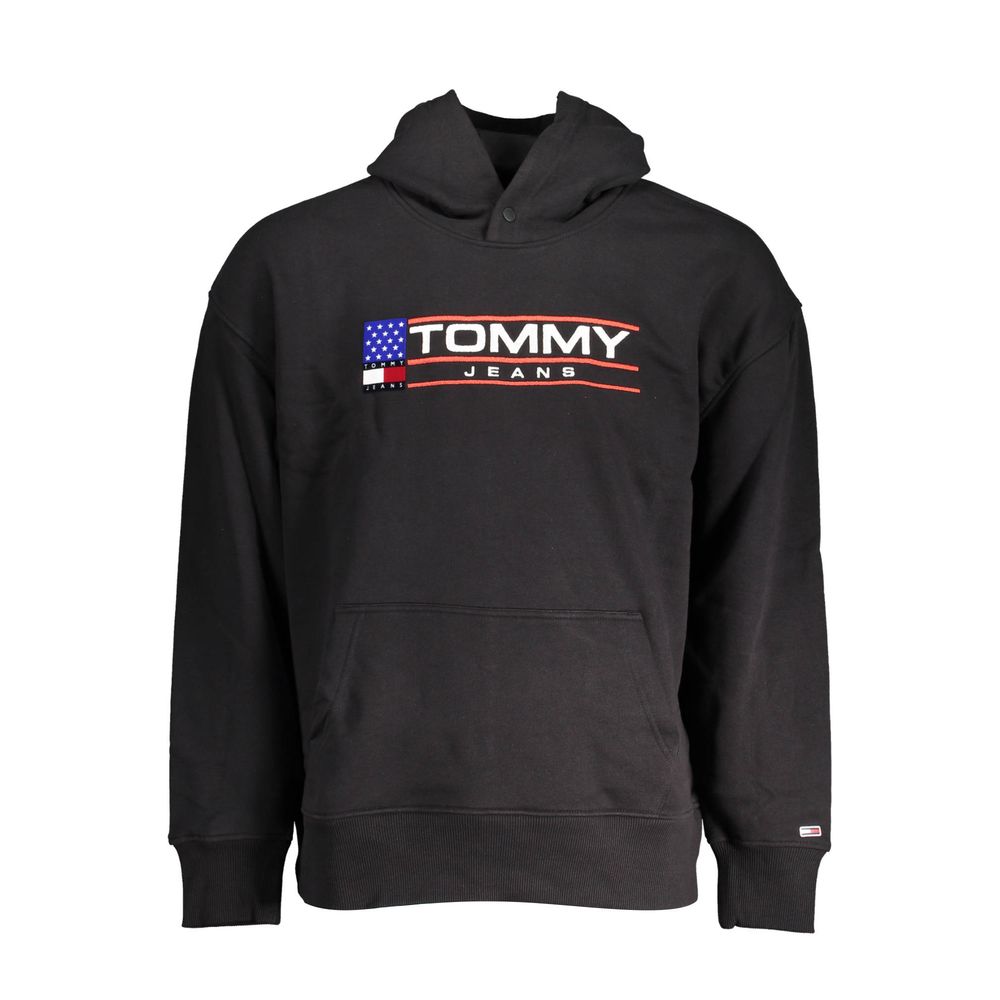 Tommy Hilfiger Black Cotton Men Sweater $250.00 Tommy Hilfiger Luzworld