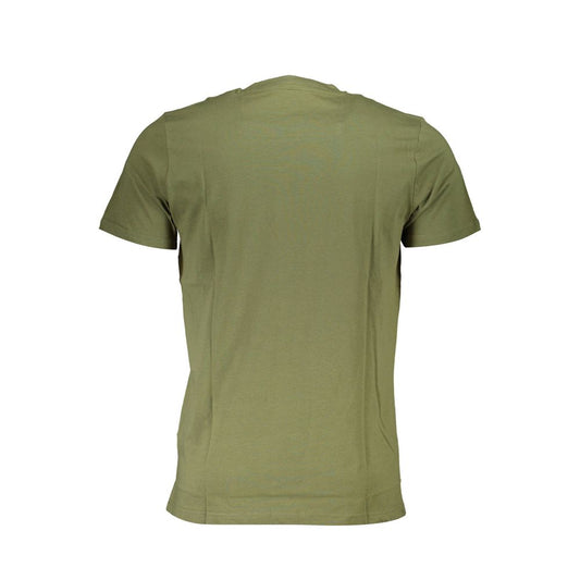 Cavalli Class Green Cotton T-Shirt $176.00 Cavalli Class Luzworld