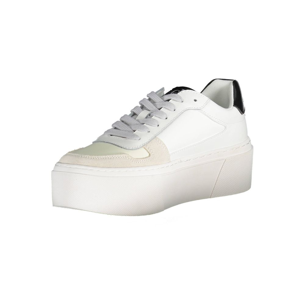 Calvin Klein White Polyester Sneaker $289.00 Calvin Klein Luzworld
