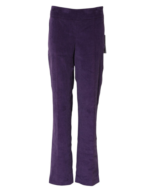 BENCIVENGA Purple High Waisted Flared Pants $272.00 BENCIVENGA Luzworld