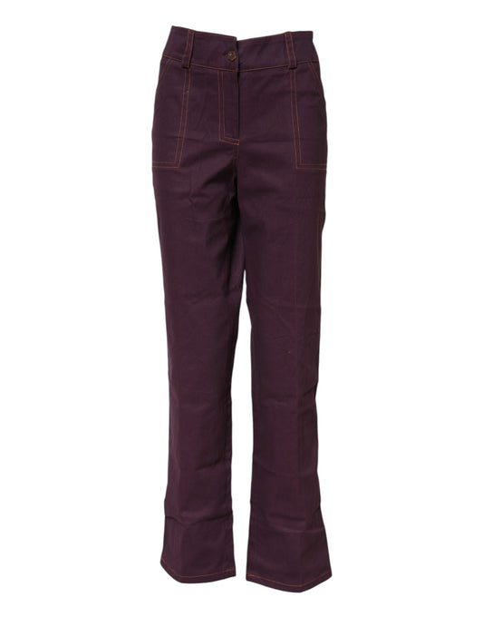 BENCIVENGA Purple High Waisted Tapered Pants $541.00 BENCIVENGA Luzworld