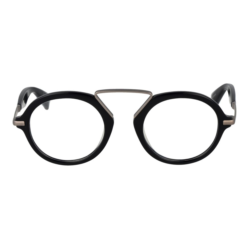 Yohji Yamamoto Black Men Glasses Frame $1037.00 Yohji Yamamoto Luzworld
