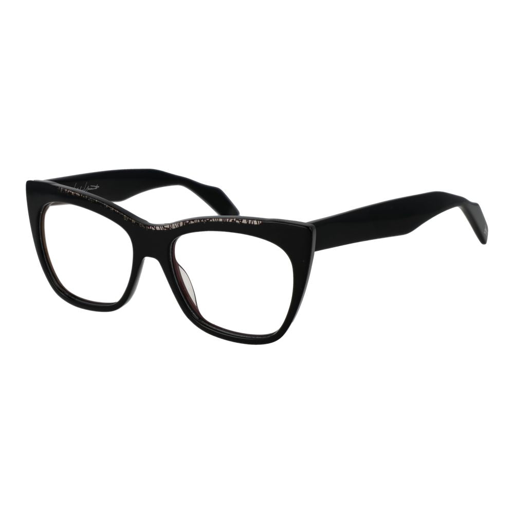 Yohji Yamamoto Black Men Glasses Frame $792.00 Yohji Yamamoto Luzworld