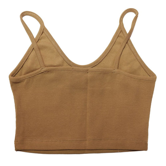 Comme Des Fuckdown Brown Cotton Women Crop Top $128.00 Comme Des Fuckdown Luzworld