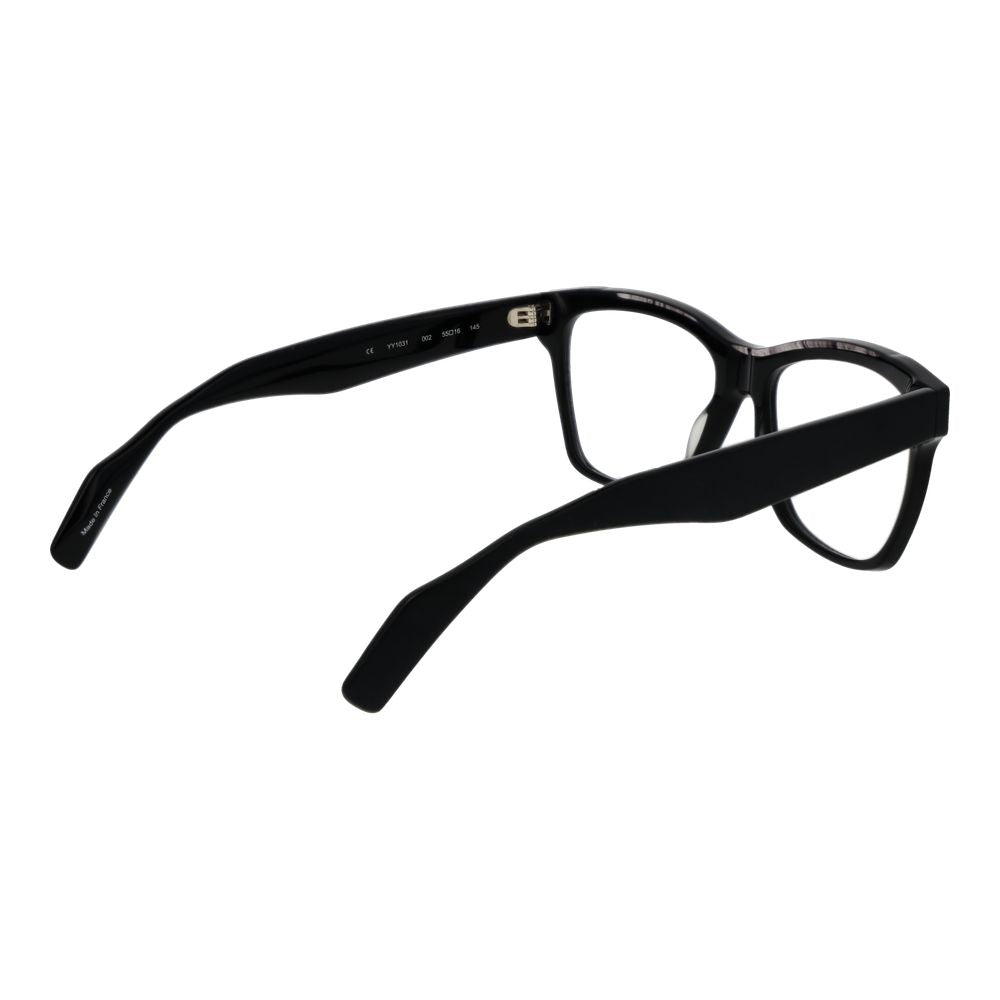 Yohji Yamamoto Black Unisex Glasses Frame $681.00 Yohji Yamamoto Luzworld