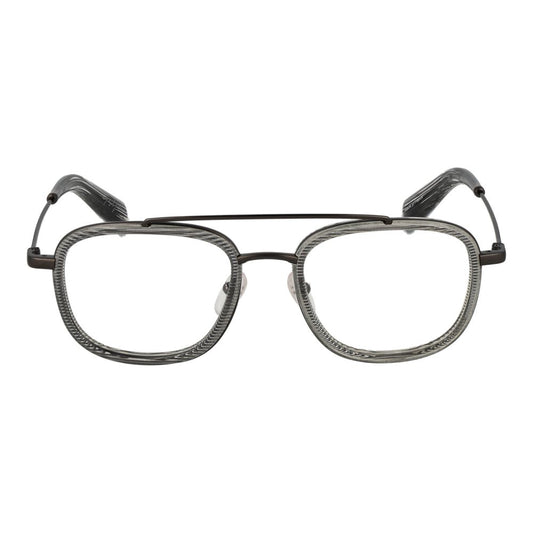Yohji Yamamoto Gray Men Glasses Frame $792.00 Yohji Yamamoto Luzworld