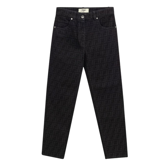 Fendi Black Cotton Jeans Denim $1566.00 Fendi Luzworld