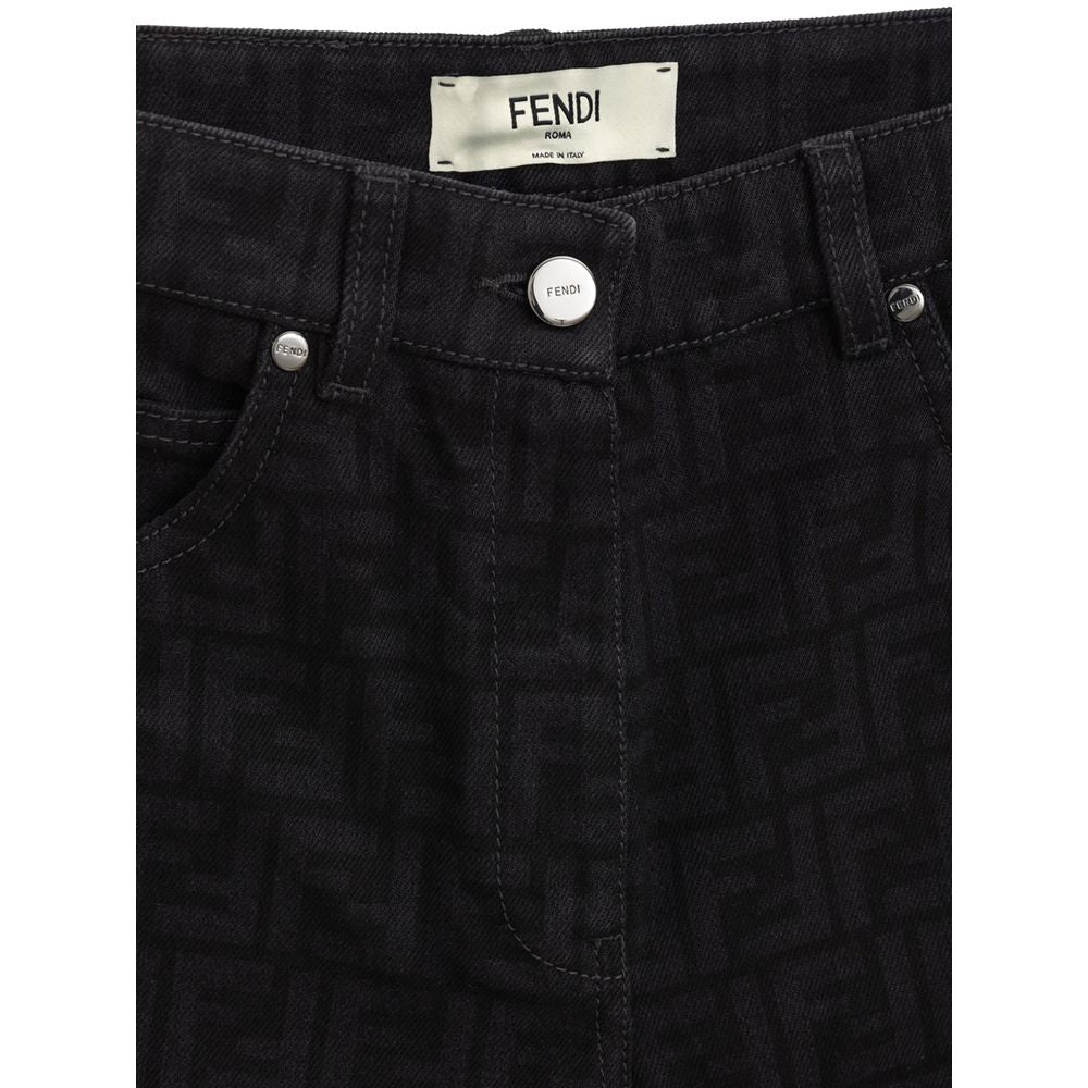Fendi Black Cotton Jeans Denim $1566.00 Fendi Luzworld