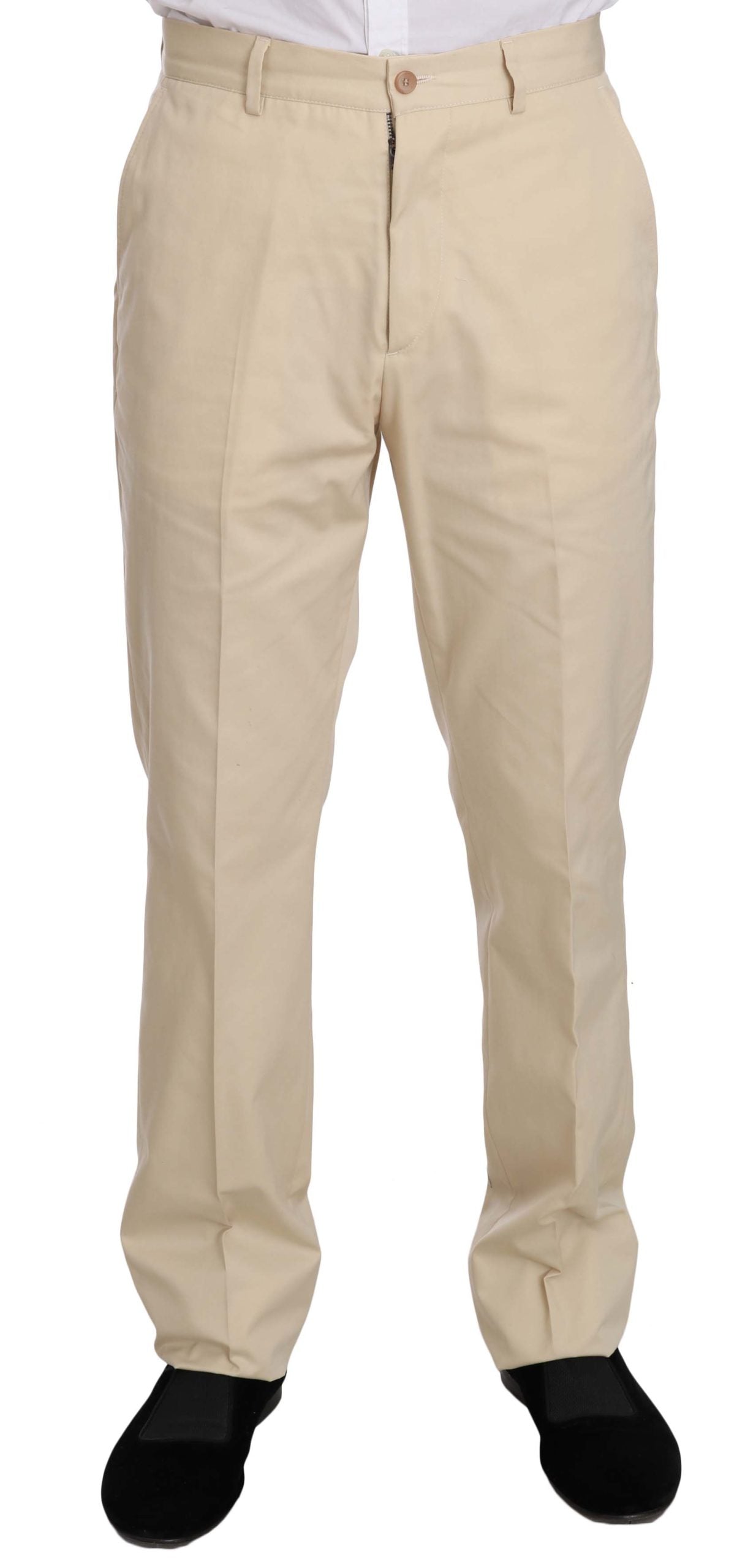Romeo Gigli Two Piece 3 Button Beige Cotton Solid Suit $916.00 Romeo Gigli Luzworld