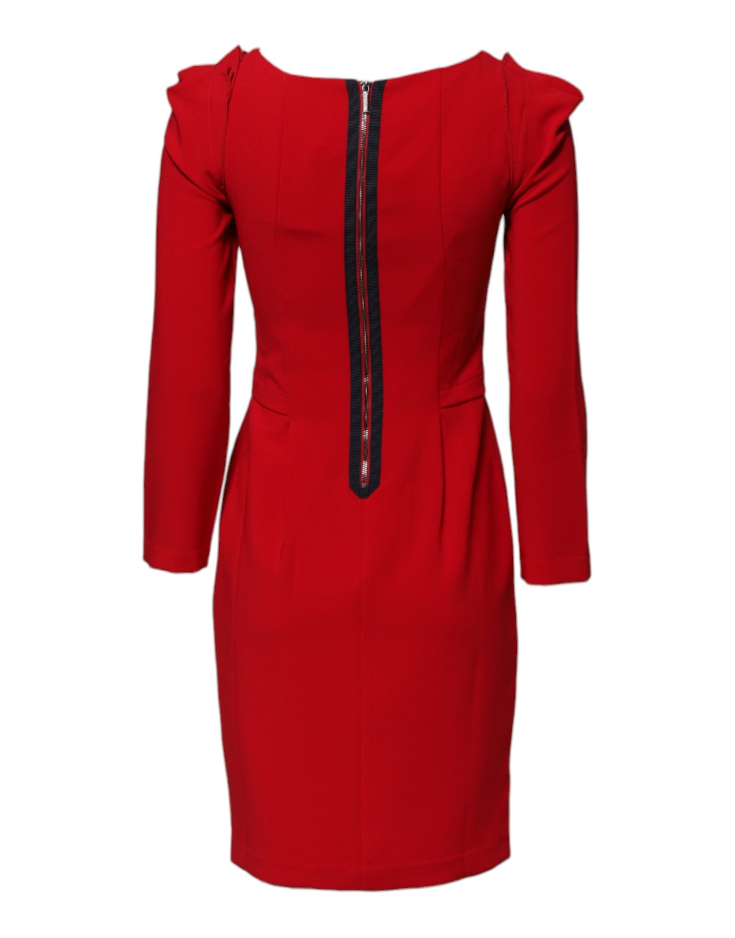 Armani Exchange Red Above Knee Long Sleeves Sheath Dress $238.00 Armani Exchange Luzworld