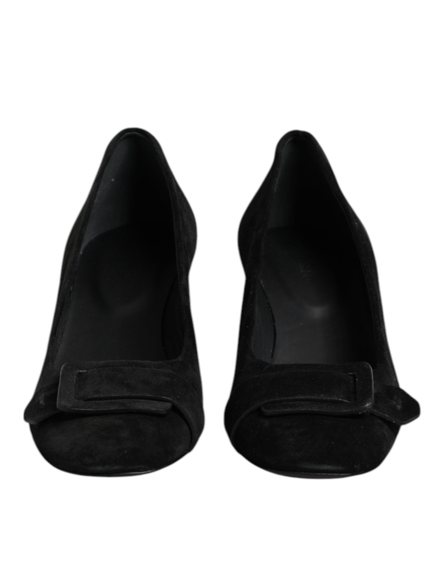 DEL CARLO Black Suede Leather Slip On High Heels Pump Shoes $816.00 DEL CARLO Luzworld