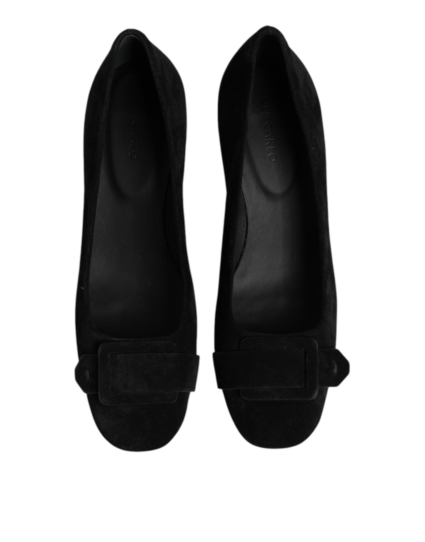 DEL CARLO Black Suede Leather Slip On High Heels Pump Shoes $816.00 DEL CARLO Luzworld