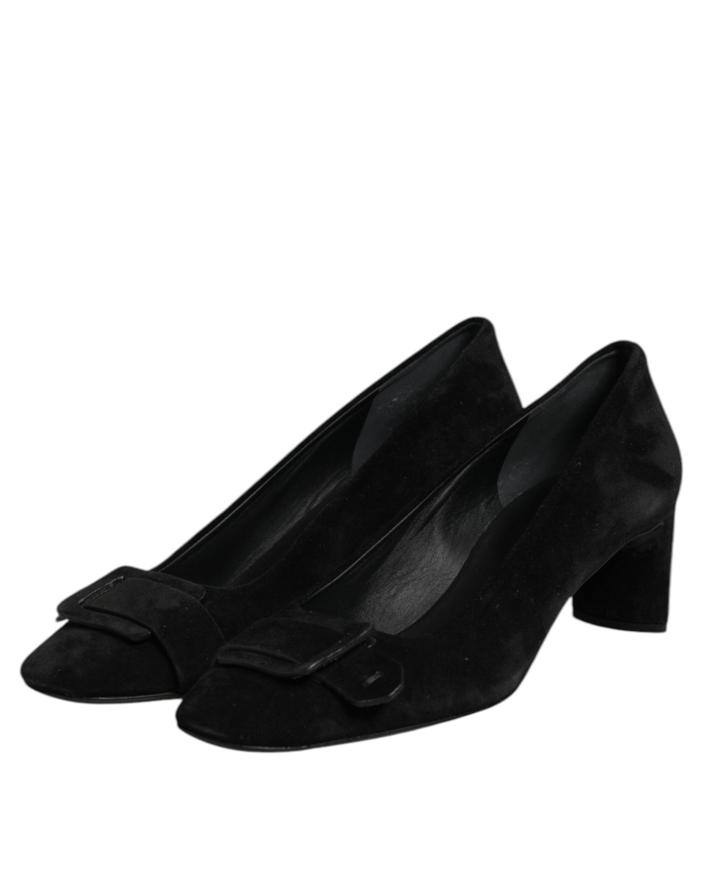 DEL CARLO Black Suede Leather Slip On High Heels Pump Shoes $816.00 DEL CARLO Luzworld