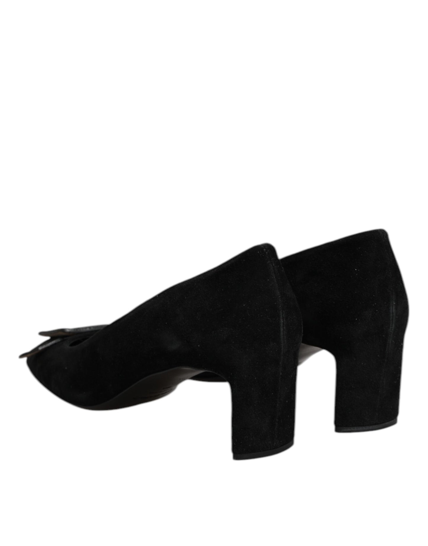 DEL CARLO Black Suede Leather Slip On High Heels Pump Shoes $816.00 DEL CARLO Luzworld