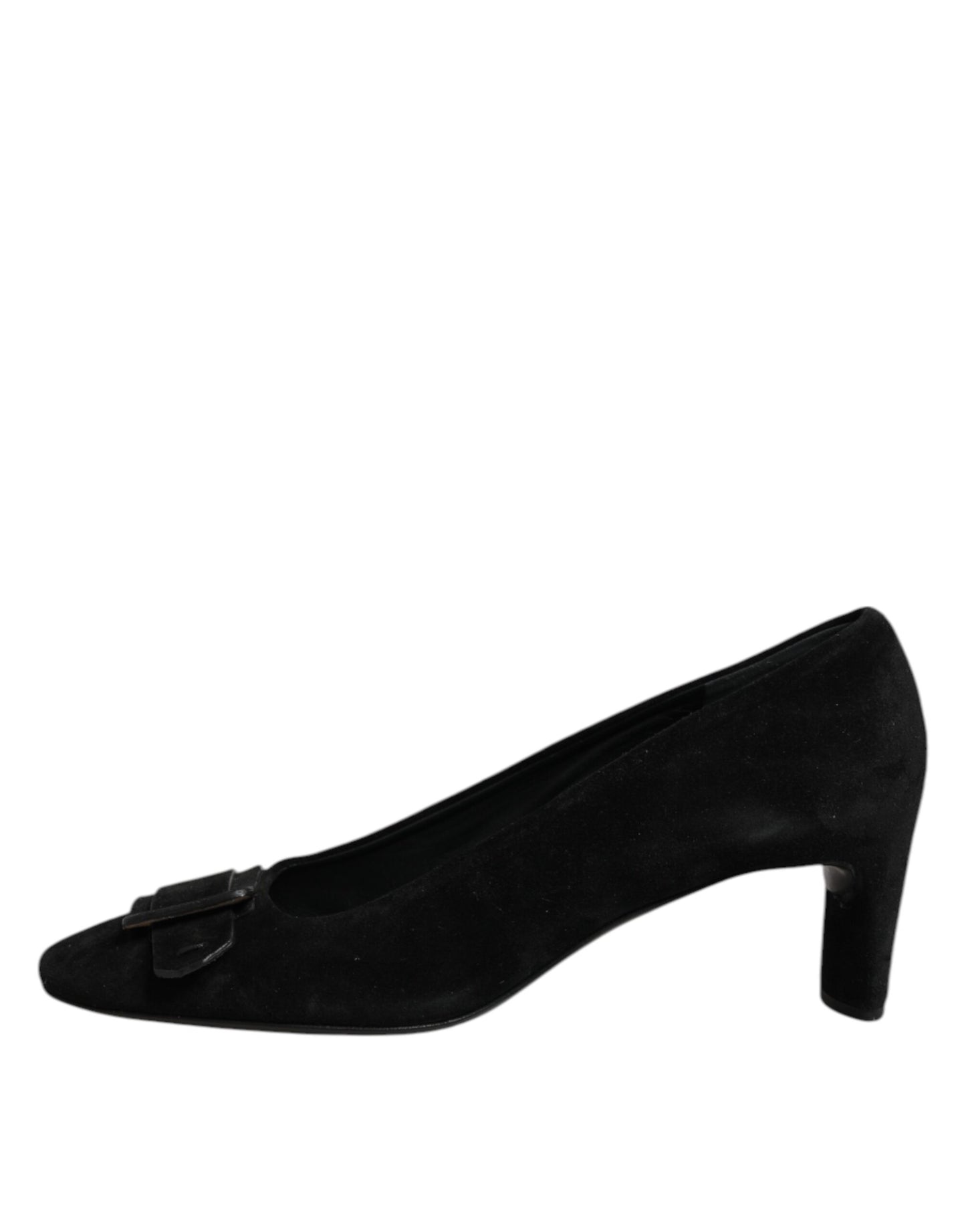 DEL CARLO Black Suede Leather Slip On High Heels Pump Shoes $816.00 DEL CARLO Luzworld