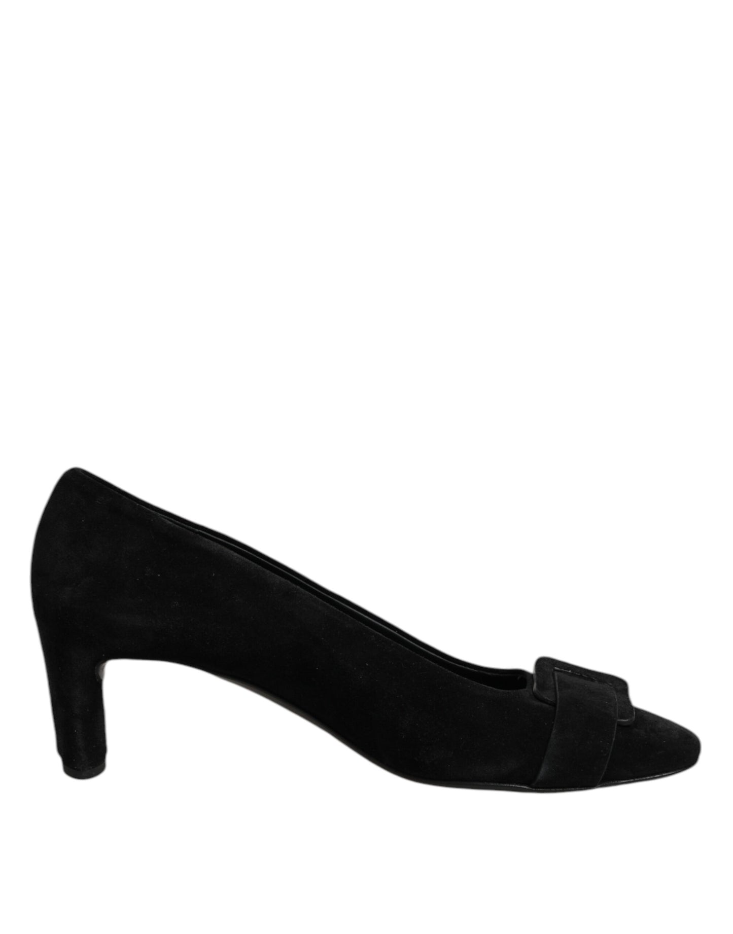DEL CARLO Black Suede Leather Slip On High Heels Pump Shoes $816.00 DEL CARLO Luzworld