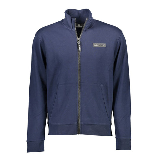 Plein Sport Blue Cotton Men Sweater $590.00 Plein Sport Luzworld