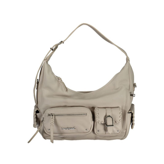Desigual White Polyethylene Handbag $230.00 Desigual Luzworld