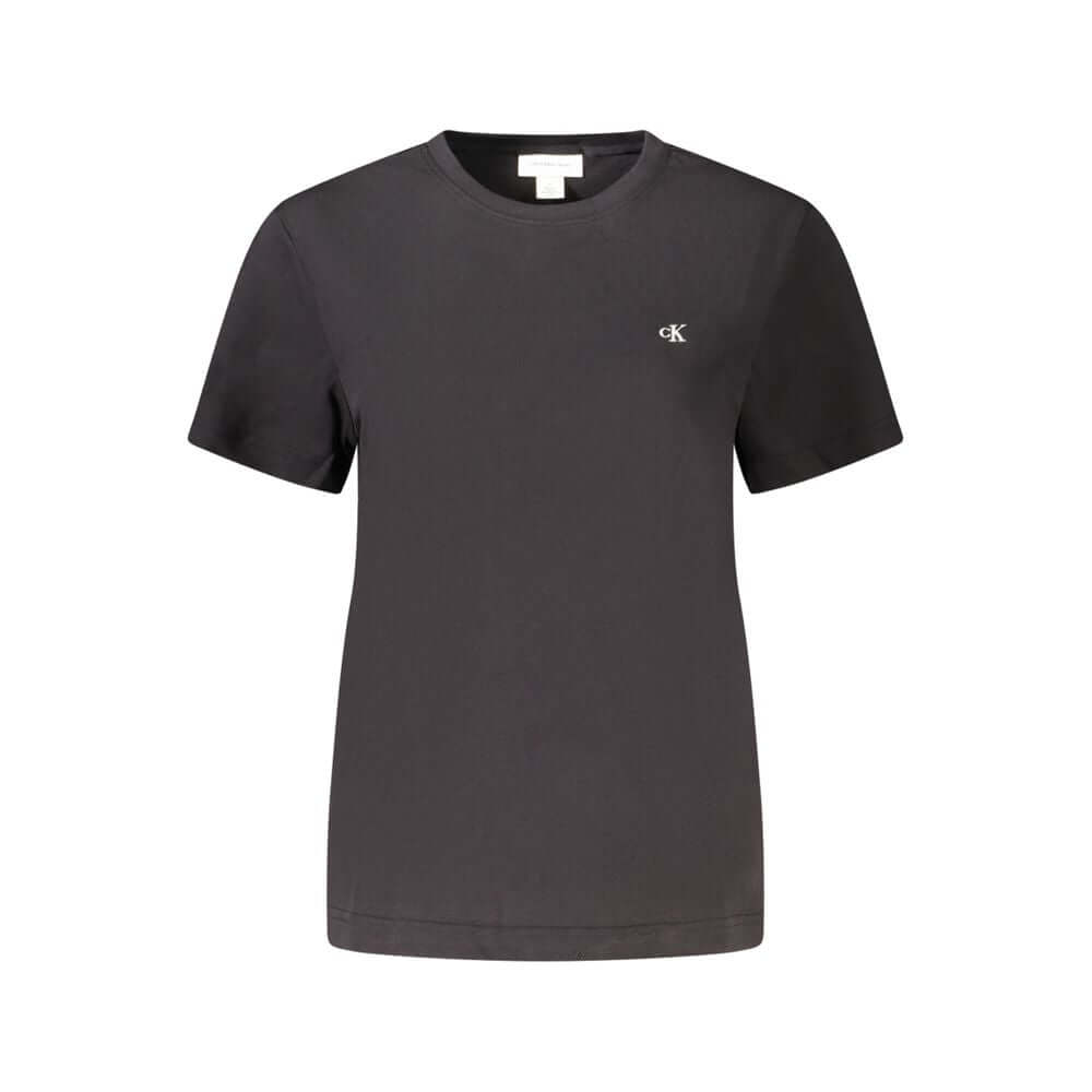 Calvin Klein Black Cotton Women T-Shirt $132.00 Calvin Klein Luzworld