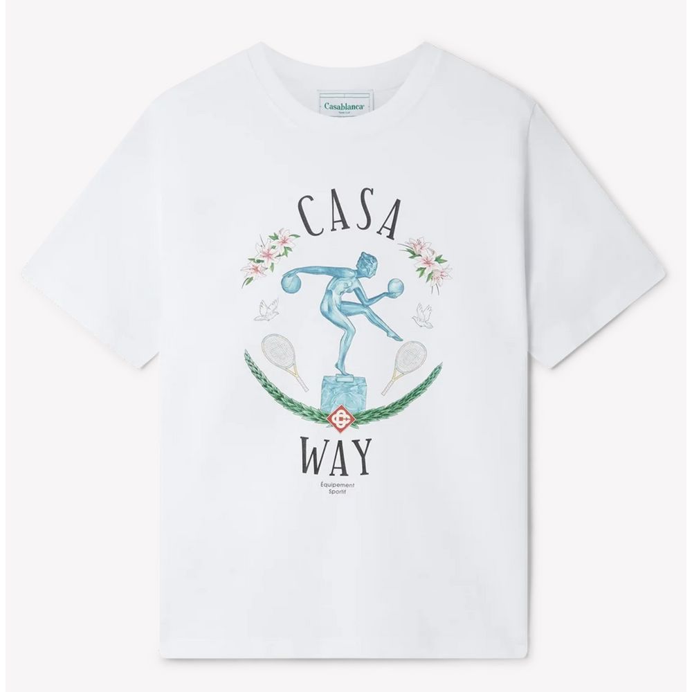 Casablanca White Cotton T-Shirt $552.00 Casablanca Luzworld