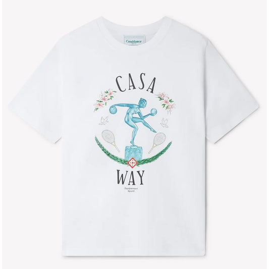 Casablanca White Cotton T-Shirt $552.00 Casablanca Luzworld