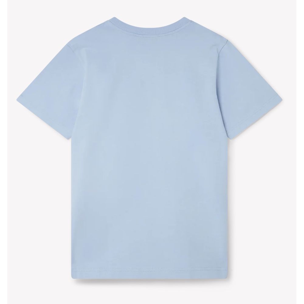 Casablanca Blue Cotton T-Shirt $529.00 Casablanca Luzworld