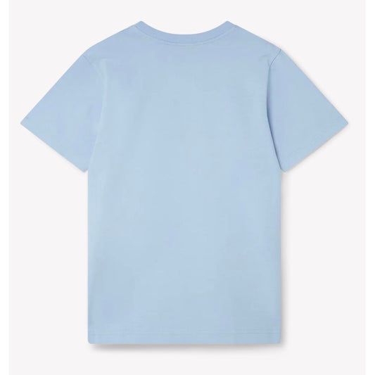 Casablanca Blue Cotton T-Shirt $529.00 Casablanca Luzworld