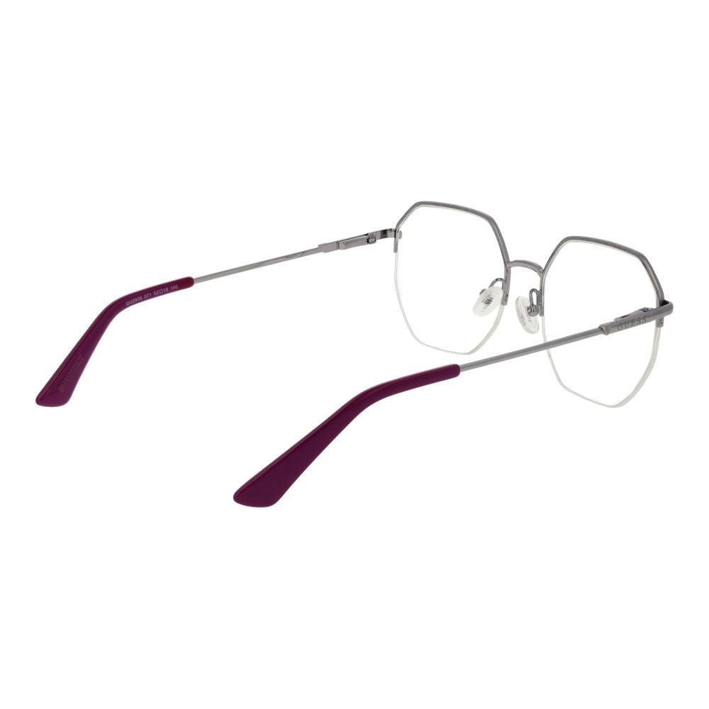 Guess Silver Women Glasses Frame $217.00 Guess Luzworld