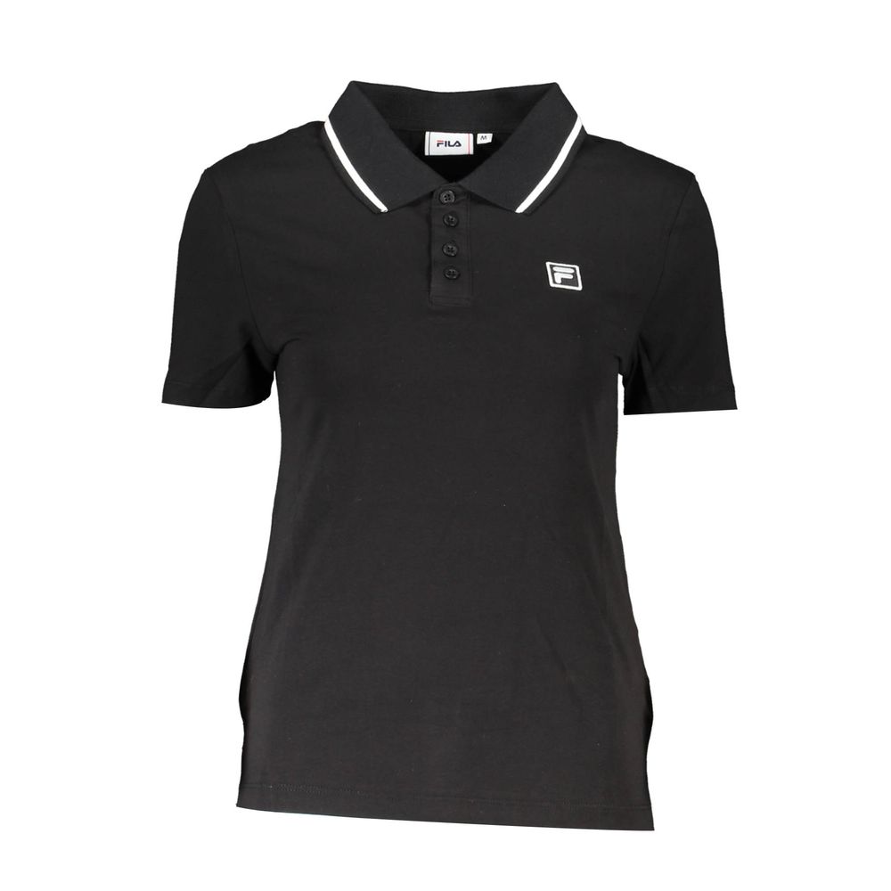 Fila Black Cotton Polo Shirt $161.00 Fila Luzworld