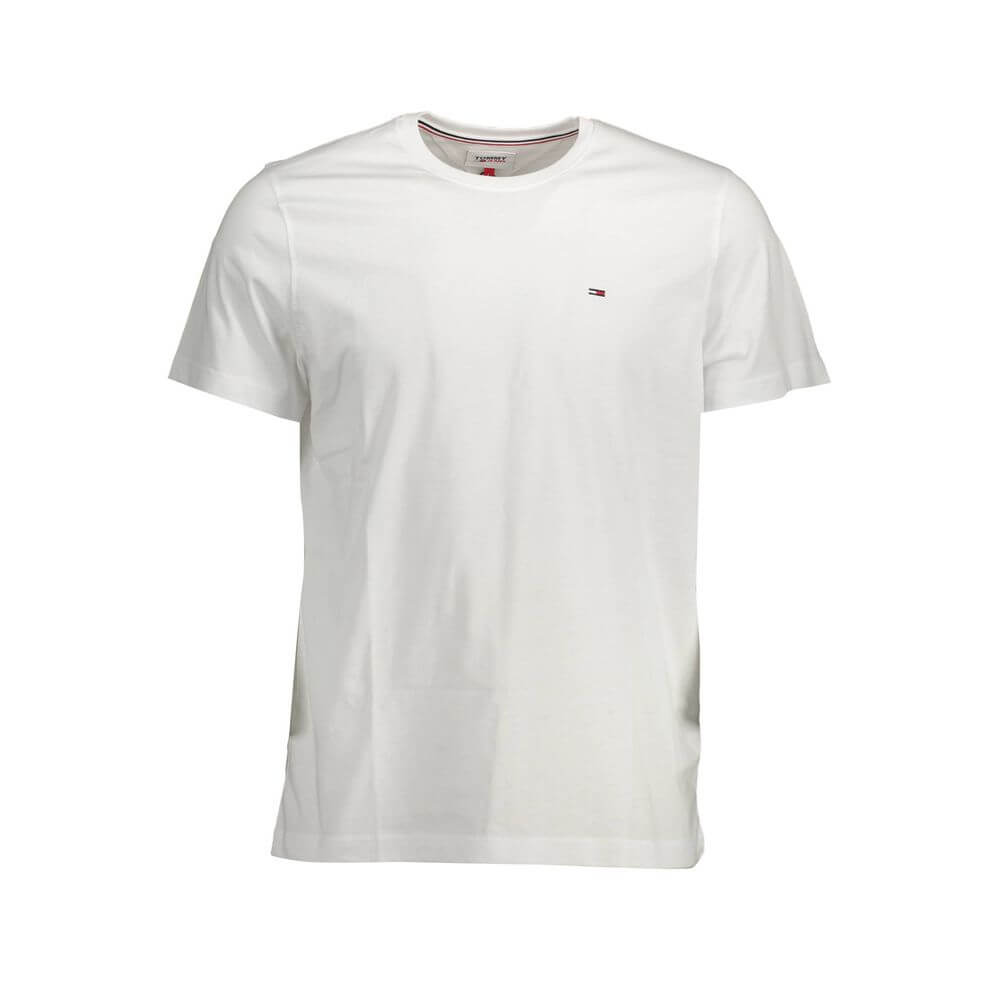 Tommy Hilfiger White Cotton T-Shirt $124.00 Tommy Hilfiger Luzworld