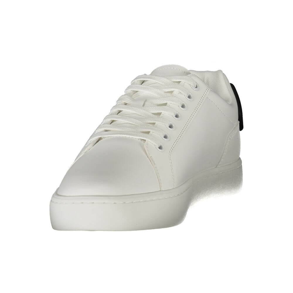 Calvin Klein White Leather Men Sneaker $244.00 Calvin Klein Luzworld