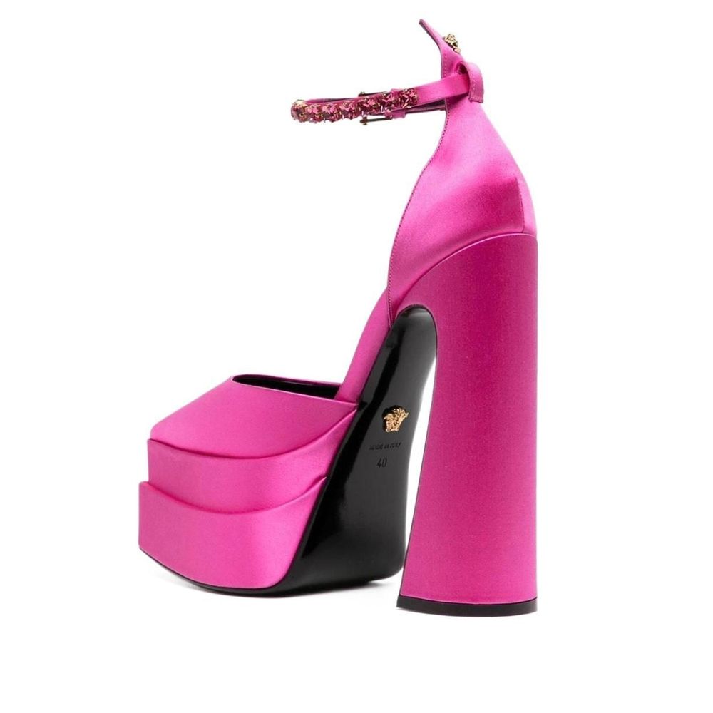 Versace Silk Satin Pumps $2624.00 Versace Luzworld
