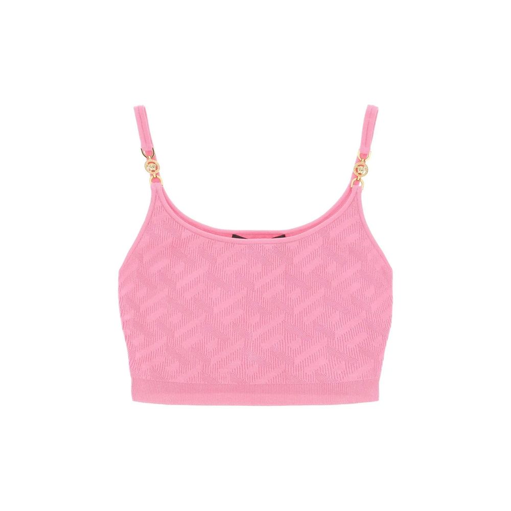 Versace La Greca Cropped Top $1469.00 Versace Luzworld