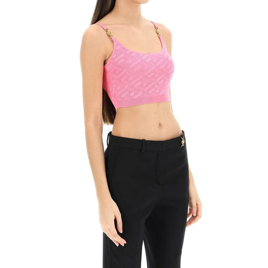 Versace La Greca Cropped Top $1469.00 Versace Luzworld