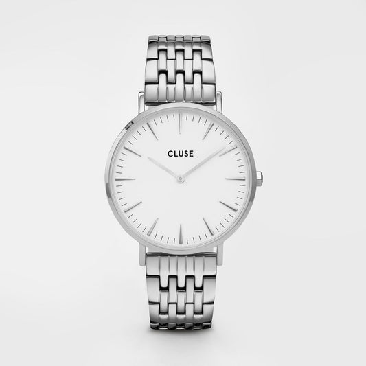 Cluse Silver Stainless Steel Watch $190.00 Cluse Luzworld