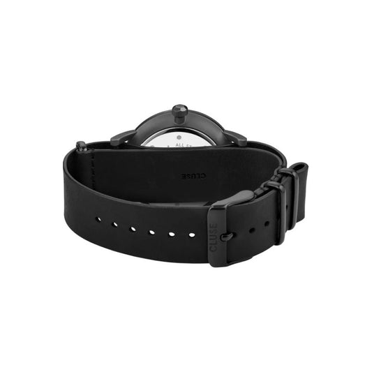 Cluse Black Leather Watch $201.00 Cluse Luzworld